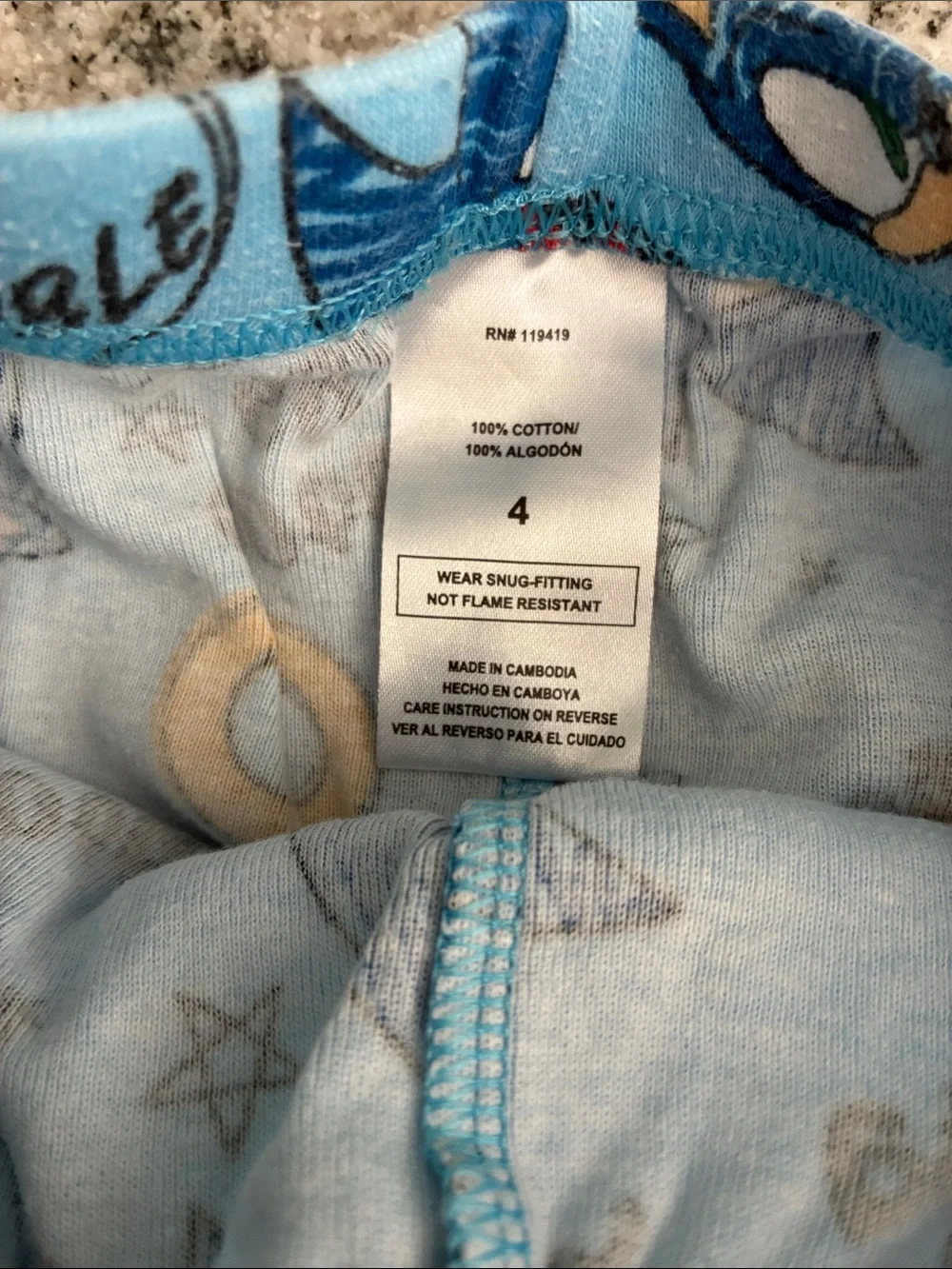 Sonic The Hedgehog Pajama Set l 4T